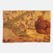 赤によってはIIが開花します キッチンタオル (横)