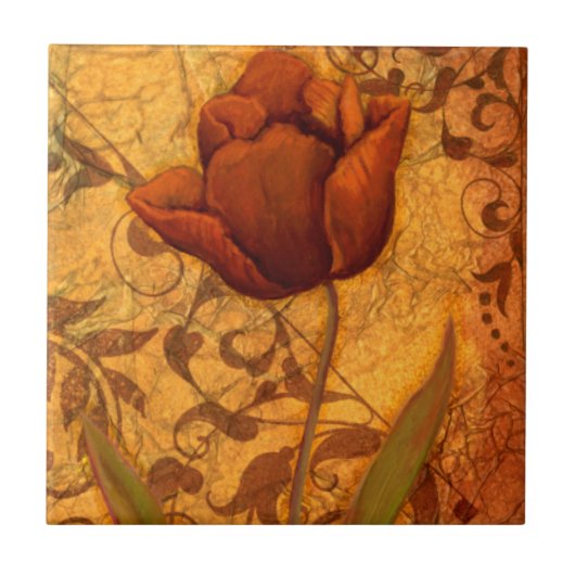 赤によってはIIが開花します タイル (正面)