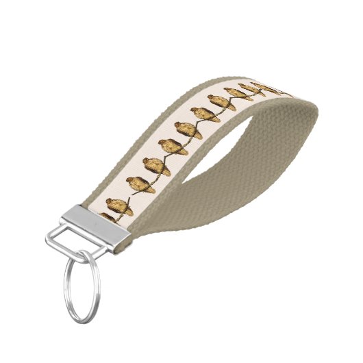 赤によって後につかれるタカの鳥の手首のキーホルダー リストバンドキーホルダー (アングル下)