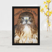 赤によって後につかれる凧が付いている幸せな父の日カード カード (黄色い花)