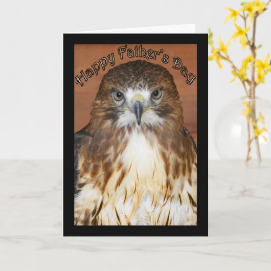 赤によって後につかれる凧が付いている幸せな父の日カード カード (黄色い花)