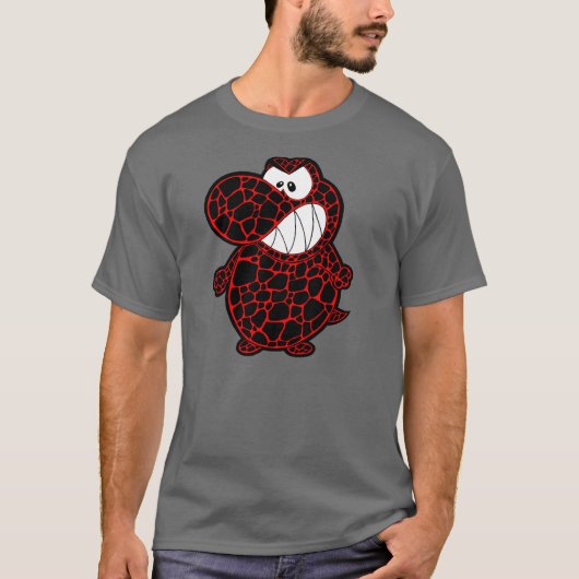 赤によって斑点を付けられるT-REX Tシャツ (正面)