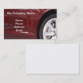 赤によって輸入される贅沢な車 名刺 (正面/裏面)