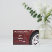 赤によって輸入される贅沢な車 名刺 (スタンド正面)