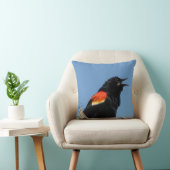 赤によって飛ぶクロドリ クッション (椅子)