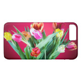 赤にチューリップの花束 Case-Mate iPhoneケース (裏面(横))
