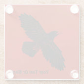 赤に割る ガラスコースター (裏面)