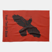 赤に割る キッチンタオル (横)