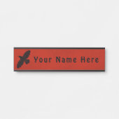 赤に割る サインプレート (正面)