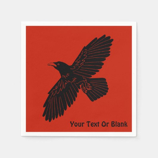 赤に割る スタンダードカクテルナプキン (正面)