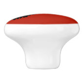 赤に割る セラミックノブ (側面)