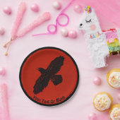 赤に割る ペーパープレート (パーティー)