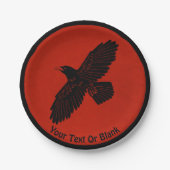 赤に割る ペーパープレート (正面)