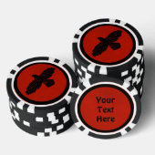 赤に割る ポーカーチップ (積み重ね)