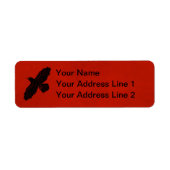 赤に割る ラベル (正面)