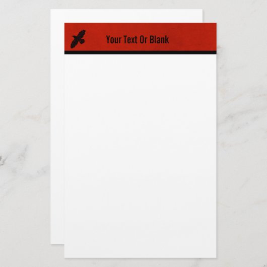 赤に割る 便箋 (正面/裏面)