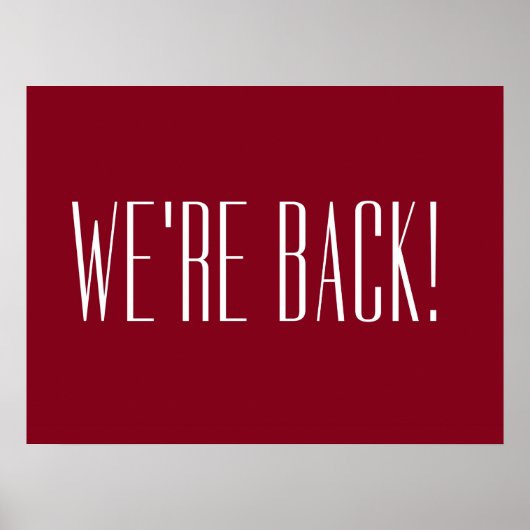 赤に戻った ポスター (正面)