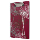 赤に手描きのケシ クリップボード (左)