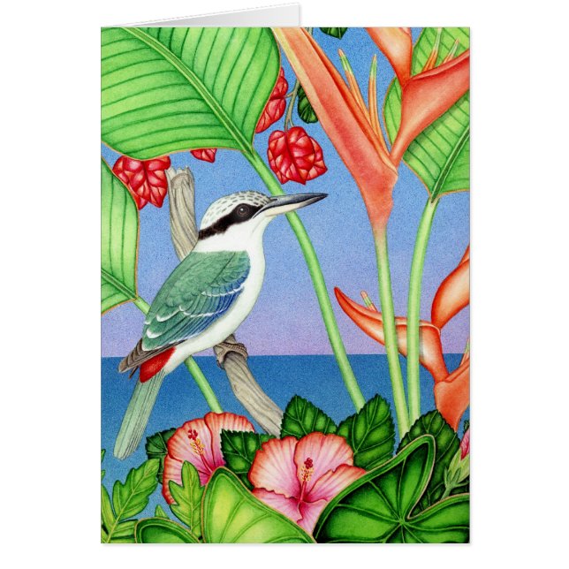 赤に支えられるカワセミ (正面)