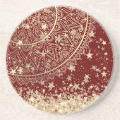 赤に星を付けた金ゴールドマンダラ コースター (正面)