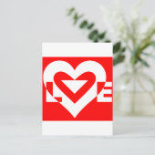 赤に白を愛 ポストカード (スタンド正面)