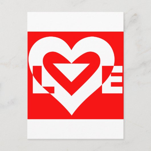 赤に白を愛 ポストカード (正面)
