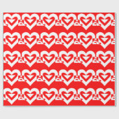 赤に白を愛 ラッピングペーパー (フラット)