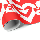 赤に白を愛 ラッピングペーパー (ロールコーナー)