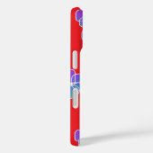 赤に紫の花 Case-Mate iPhoneケース (裏面 / 右)