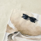 赤のかわいらしいウマ科の ビーチタオル (インサイチュ)