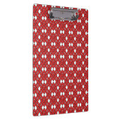 赤のインターロッキング菱形線 クリップボード (右)