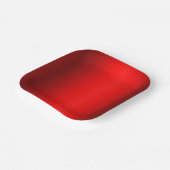 赤のエレガントグラデーションから黒 ペーパープレート (傾斜あり)