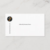 赤のエンボス金ゴールドレターA PR 名刺 (裏面)