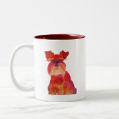赤のオースティン ツートーンマグカップ (左)