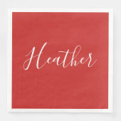 赤のカスタムの白いスクリプト (正面)