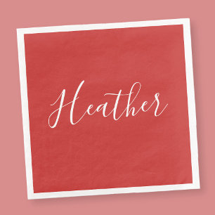 赤のカスタムの白いスクリプト