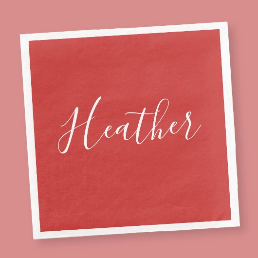 赤のカスタムの白いスクリプト