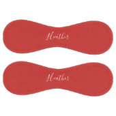 赤のカスタムの白いスクリプト ソフトボール (パネル)