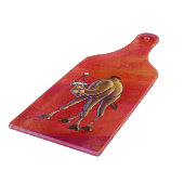 赤のカメルクリスマス カッティングボード (角)