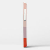 赤のカラーパレッシンプルトストライプのエレガント Case-Mate iPhoneケース (裏面 / 左)