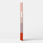 赤のカラーパレッシンプルトストライプのエレガント Case-Mate iPhoneケース (裏面 / 右)