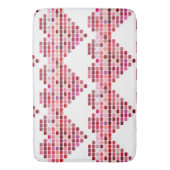 赤のカラーパレット、ハート型の赤い見本 バスマット (正面縦)