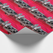 赤のクラリネット ラッピングペーパー (角)