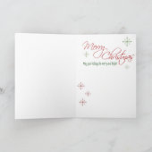 赤のクリスマスエンジェル シーズンカード (内部)