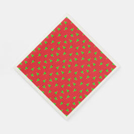 赤のクリスマスツリー スタンダードランチョンナプキン