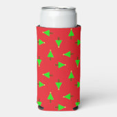 赤のクリスマスツリー スリム缶クーラー (Seltzer正面)