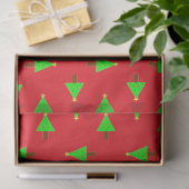 赤のクリスマスツリー 薄葉紙 (ギフト)