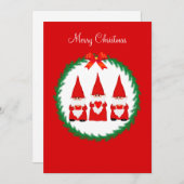 赤のクリスマス格言3枚 (正面/裏面)