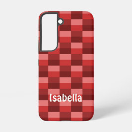 赤のグラデーションカラーブロック SAMSUNG GALAXY S22ケース