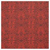 赤のケルト族の鳥の織り方 ファブリック (見本)